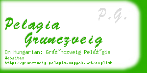 pelagia grunczveig business card